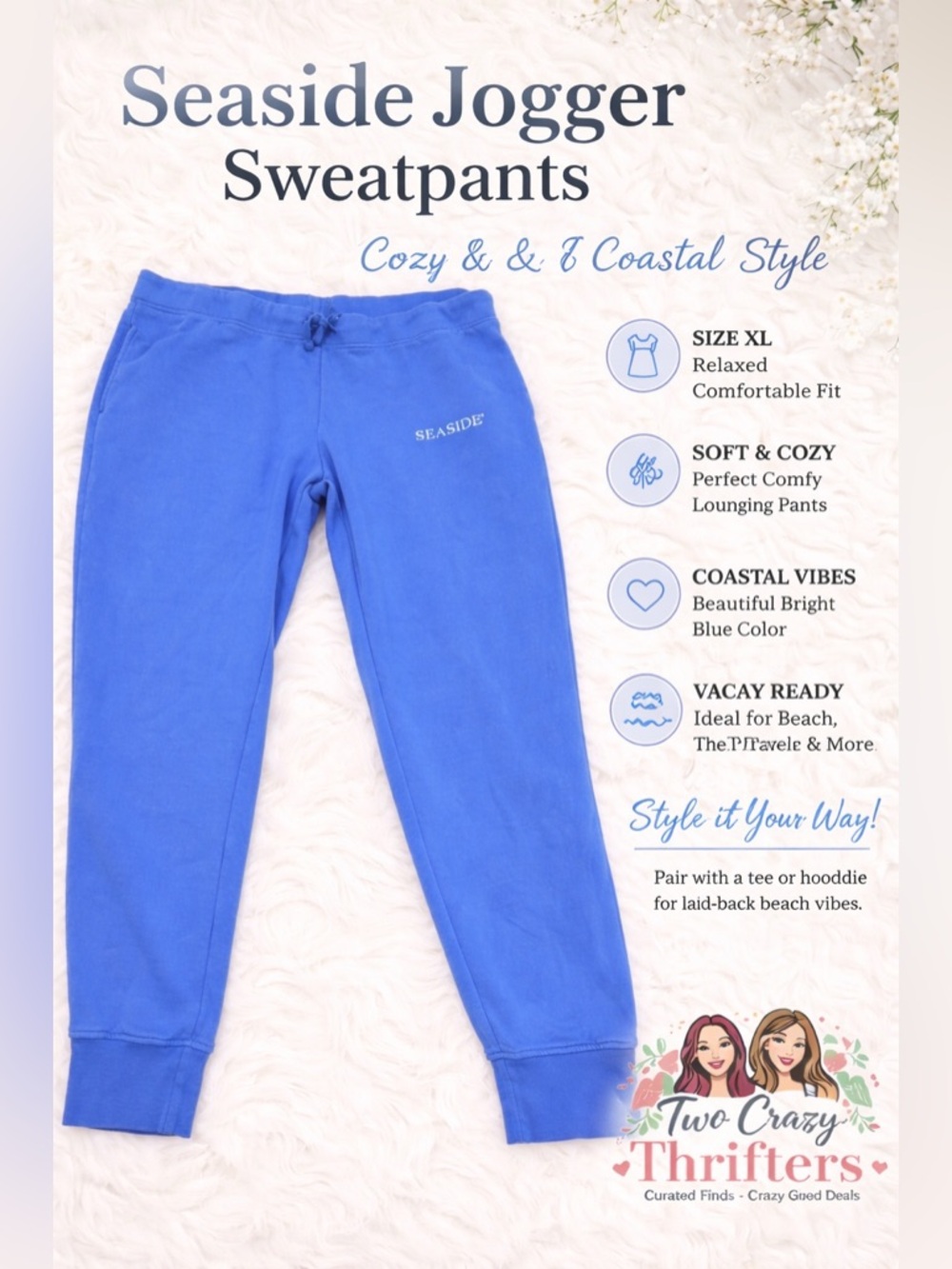 🌊 The Seaside Style Jogger Sweatpants – XL 🌊